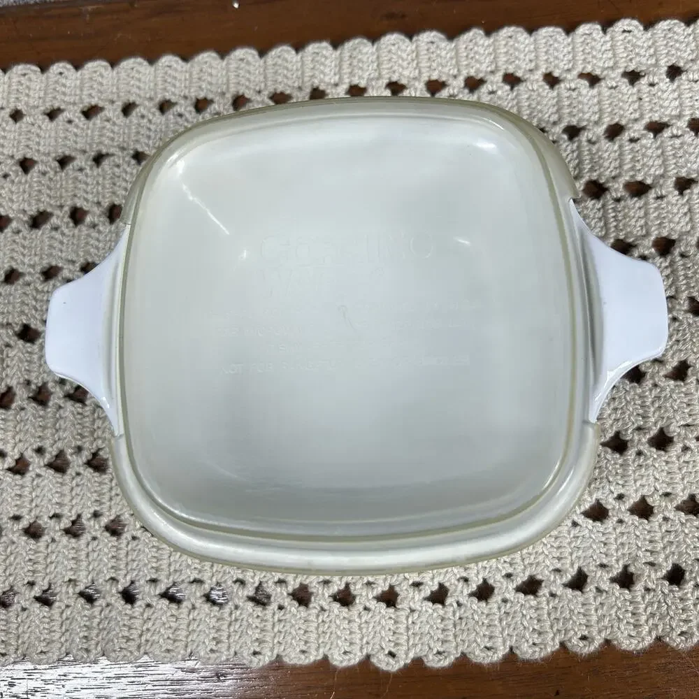 CorningWare Casserole Baking Dish 2 3/4 Cup Size Spice of Life & Plastic Lid 70s